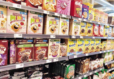 Cereal bars, mueslis and breakfast cereals