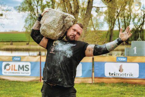 Vegan strongman Viktor Jakab finished second in the CESA competition