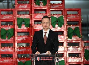 Coca-Cola HBC Hungary opened a new production line in Dunaharaszti
