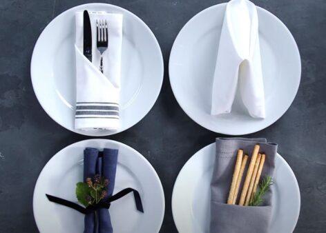Very simple and spectacular napkin folding for the holidays – Video of the day