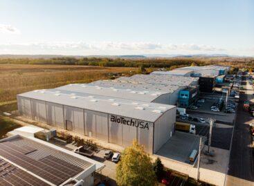 Egymilliárd forintból megvalósuló beruházással fejlesztette tovább gyártó- és logisztikai központját a BioTechUSA-cégcsoport