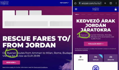 Csak nem a Ryanairt promózza a Wizz Air?