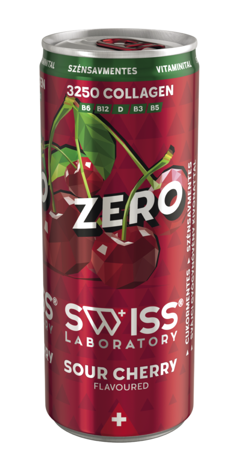 SWISS Laboratory Sour Cherry Zero 250 ml, szénsavmentes vitaminital