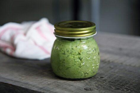 There is also a pesto available for everyone