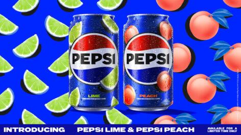 Pepsi debuts limited-edition peach and lime flavors for summer in the USA