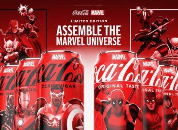 A Marvel Universe karaktereit felvonultató limitált kiadású csomagolást dob piacra a Coca-Cola
