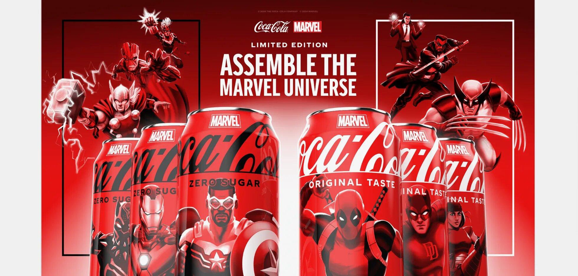CocaCola Launches LimitedEdition Packaging Featuring Marvel Universe Characters Trademagazin