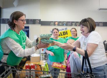Food bank collection: half of the donations were given by ALDI customers