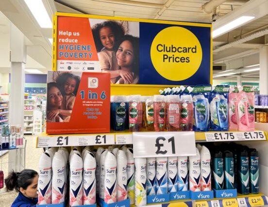 Tesco teams up with suppliers to tackle hygiene poverty