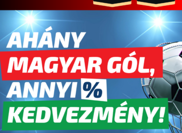 As many HUNGARIAN GOALS at the EB, as many percentage discounts in CBA and PRIMA stores!