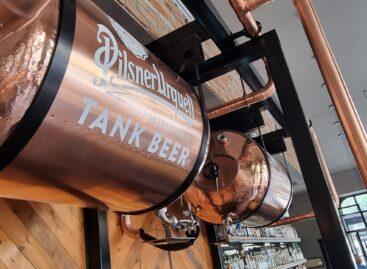 Tank beer is becoming more and more popular here