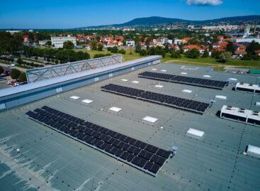 The solar panel performs well in the INTERSPAR hypermarket in Pécs