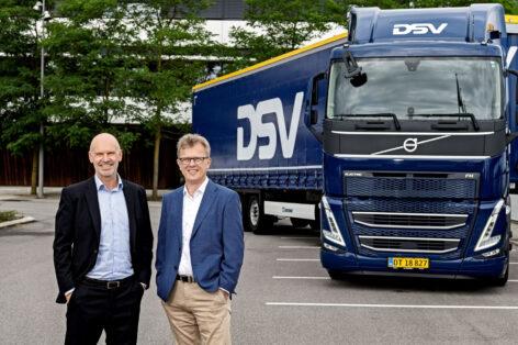 A Volvo 300 elektromos teherautóra kapott megrendelést a DSV-től