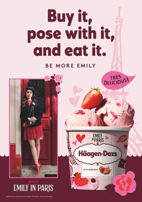 Häagen-Dazs Launches Limited-Edition ‘Emily In Paris’ Ice Cream