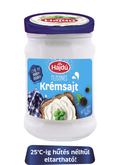 Hajdú cream cheese in jar