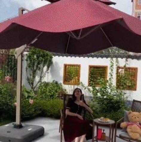 Solar premium terrace umbrella – Video of the day