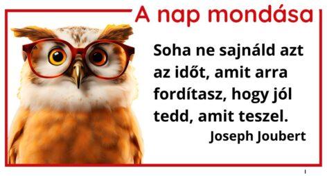 (HU) A nap mondása