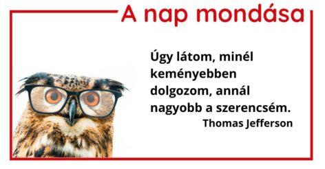 (HU) A nap mondása