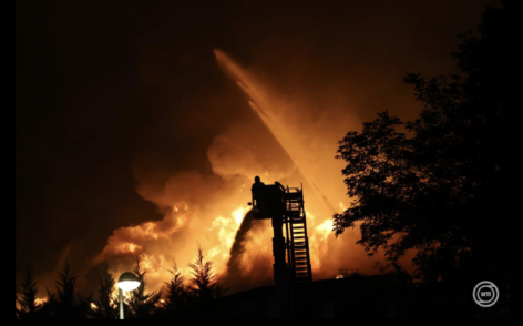 The roof structure of the Miskolctapolca Cave Bath was completely burnt out, the fire was extinguished