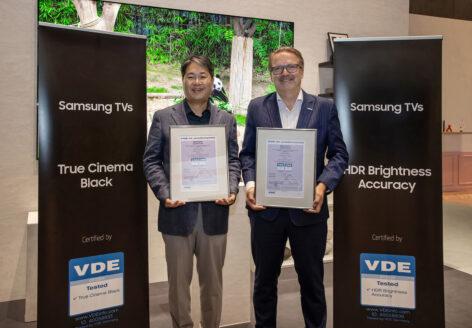 Samsung’s 22024 Neo QLED and QLED TVs receive industry-first VDE certifications for superior picture quality