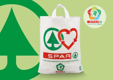 Environmentally conscious shopping bags are made from SPAR’s plastic waste