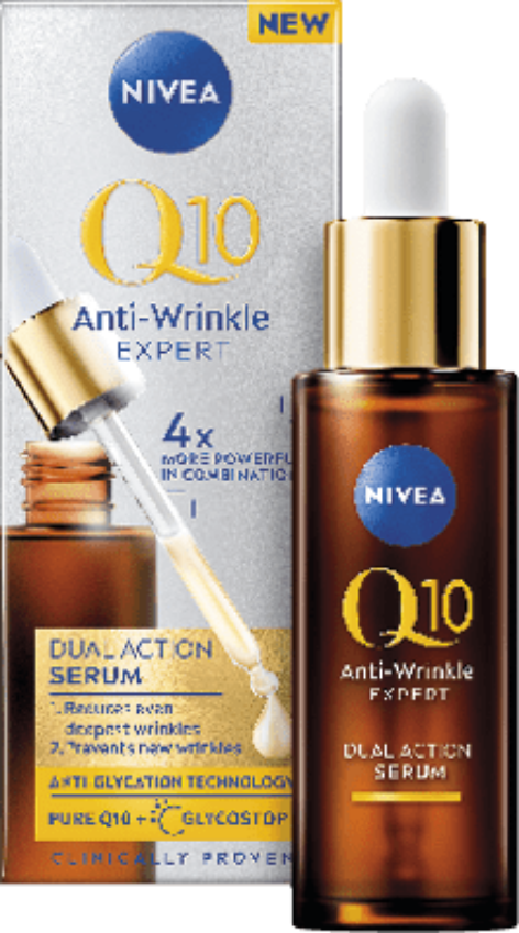 NIVEA® Q10 Anti-Wrinkle Expert Kettős Hatású Szérum