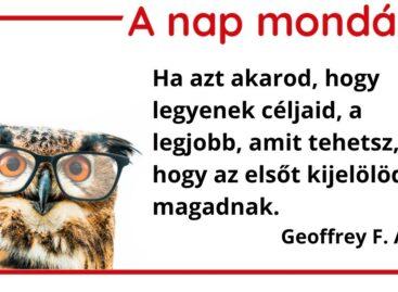 (HU) A nap mondása