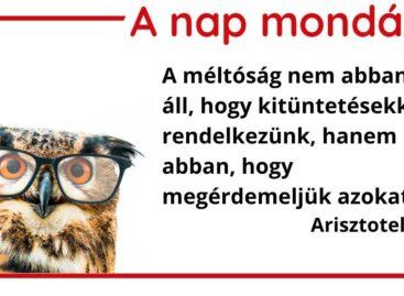 (HU) A nap mondása