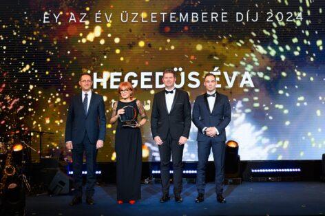 Éva Hegedüs is the winner of the EY Business Person of the Year Award