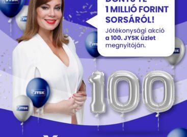 JYSK Hungary is celebrating the opening of its 100th store with a donation