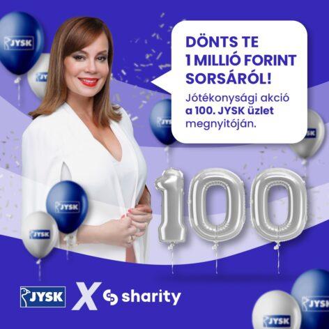 JYSK Hungary is celebrating the opening of its 100th store with a donation