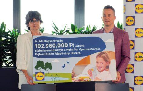 Lidl donates more than HUF 100 million worth of food to Heim Pál Children’s Hospital