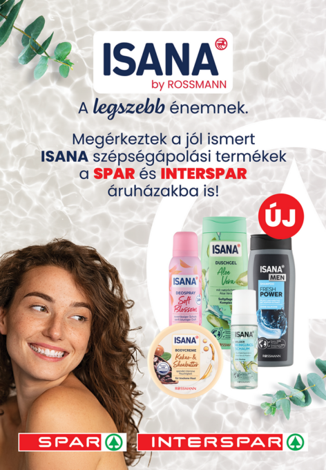 Megérkezett a SPAR üzletekbe az ISANA kozmetikai termékcsalád