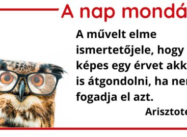 (HU) A nap mondása