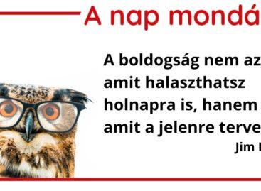 (HU) A nap mondása