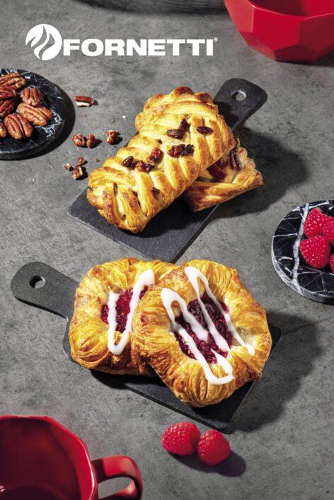 Pecan Braid and Raspberry Crown