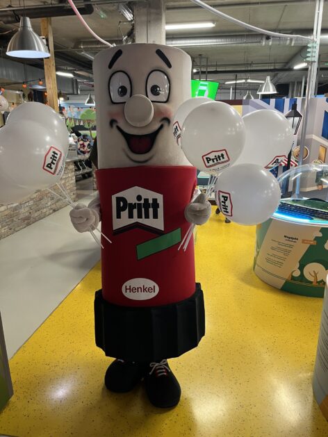 A stand for the Pritt brand has opened