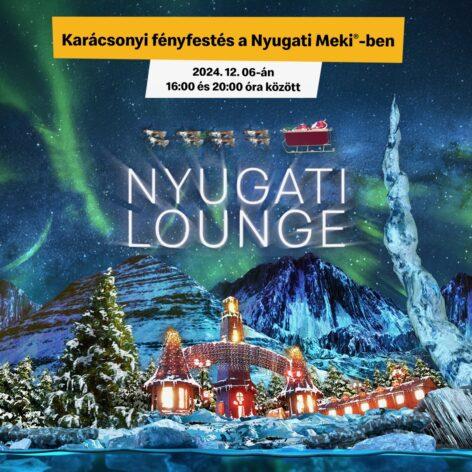 The Northern Lights also move into the Nyugati Square Meki during the Advent season