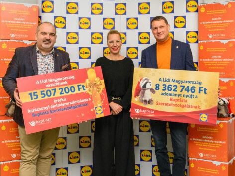 Thanks to Lidl customers, nearly 24 million forints in donations will be given to those in need