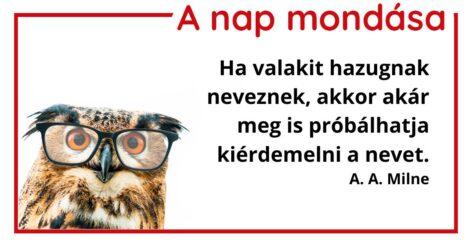 (HU) A nap mondása