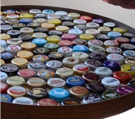 Table made of beer caps – Video of the day