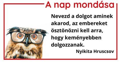 (HU) A nap mondása