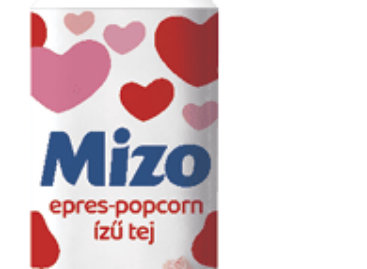 Mizo strawberry-popcorn flavoured milk drink