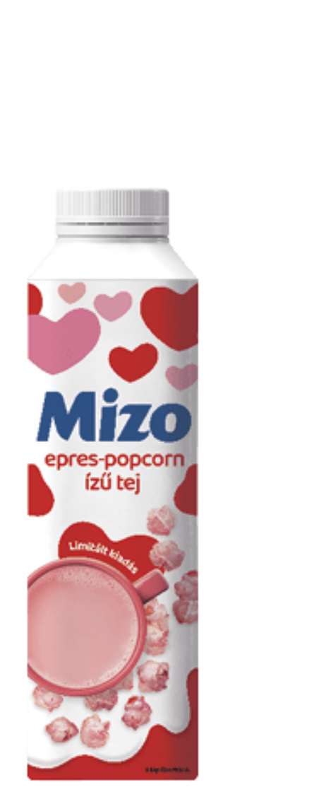 Mizo strawberry-popcorn flavoured milk drink