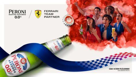 Peroni Nastro Azzurro 0.0% and Scuderia Ferrari HP global partnership enters second year with special campaign