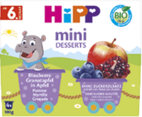HiPP Poharas gyümölcsdesszertek