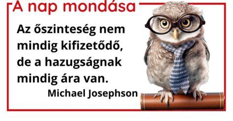 (HU) A nap mondása