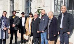 Ünnepség a Gundel-emléktáblánál