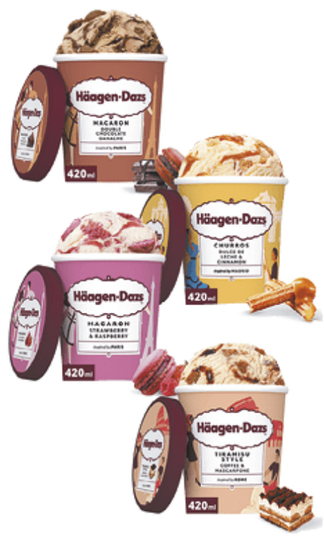 Häagen-Dazs „The Essence of the City” ice cream collection