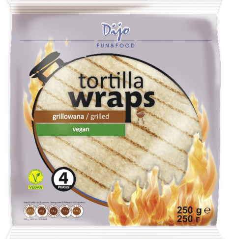 DIJO Tortilla 4 pcs 250 g in multiple flavour versions